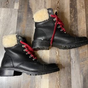 FRYE Samantha Shearling Lace-Up